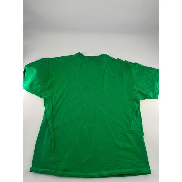 Champion Notre Dame Shirt Mens Large Green Shamrock Football Short Sleeve Sports - Picture 7 of 7